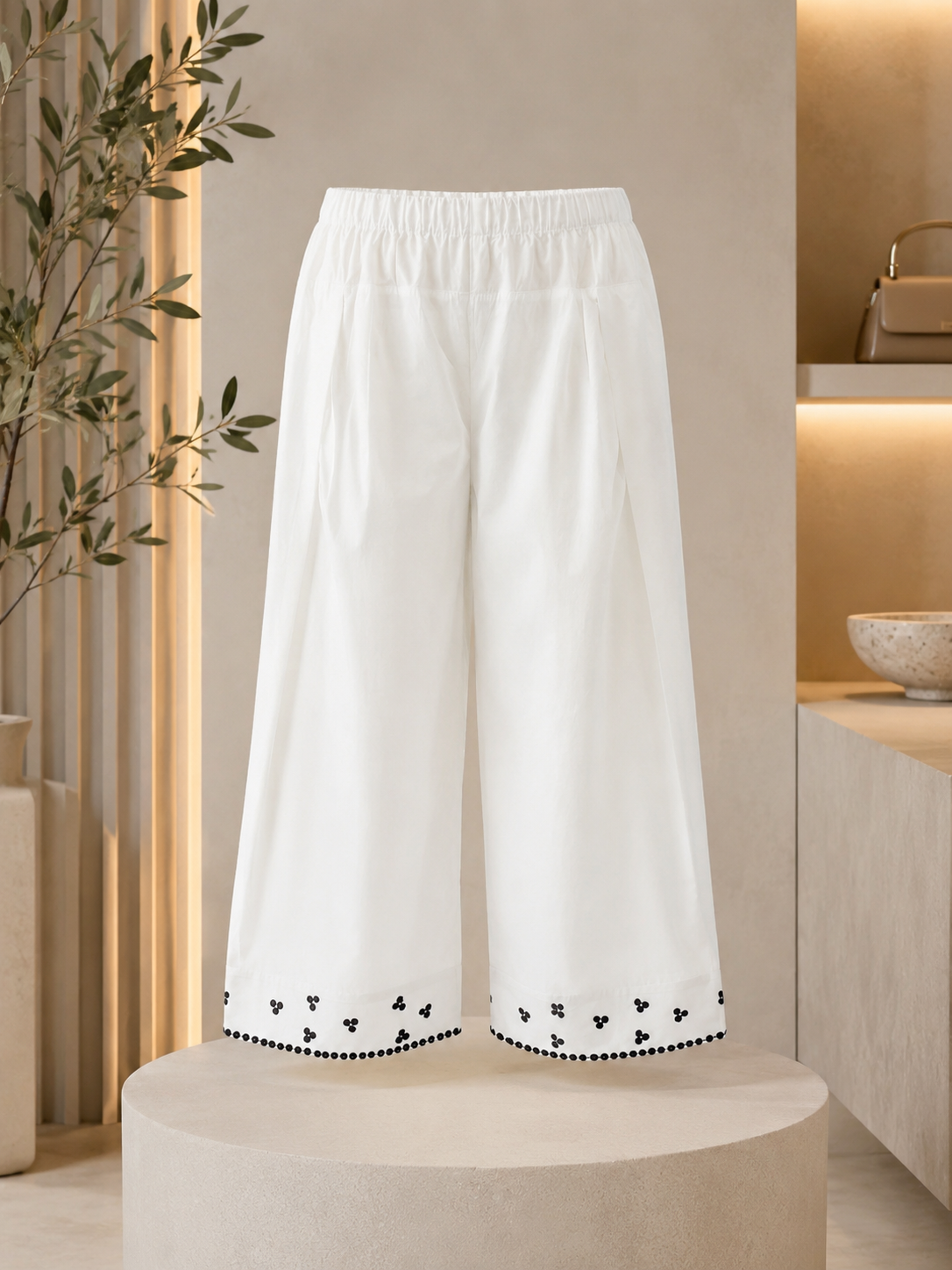 White Farshi Shalwar