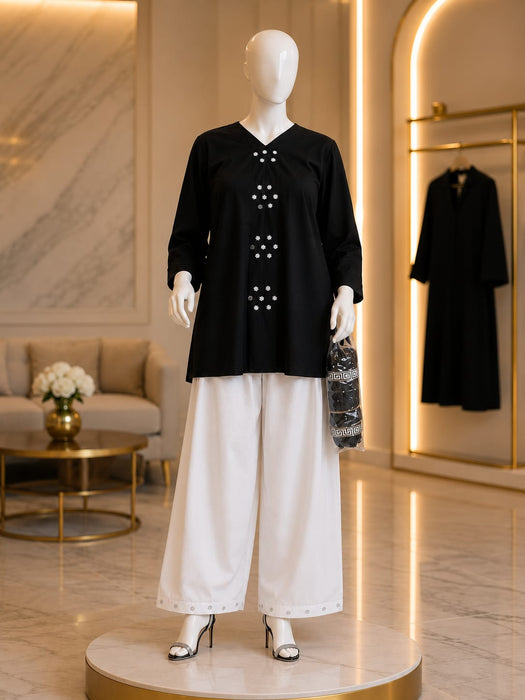 Classic Black & White Co-Ord Set